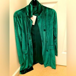 Stretchy double breasted blazer